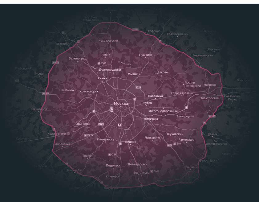 Карта доставки