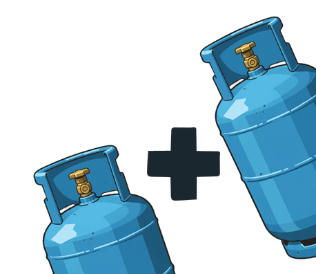 2 баллона по 3.5 кг