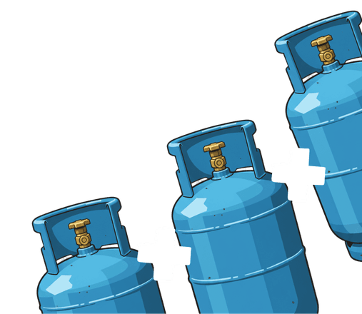 3 баллона по 3.5 кг